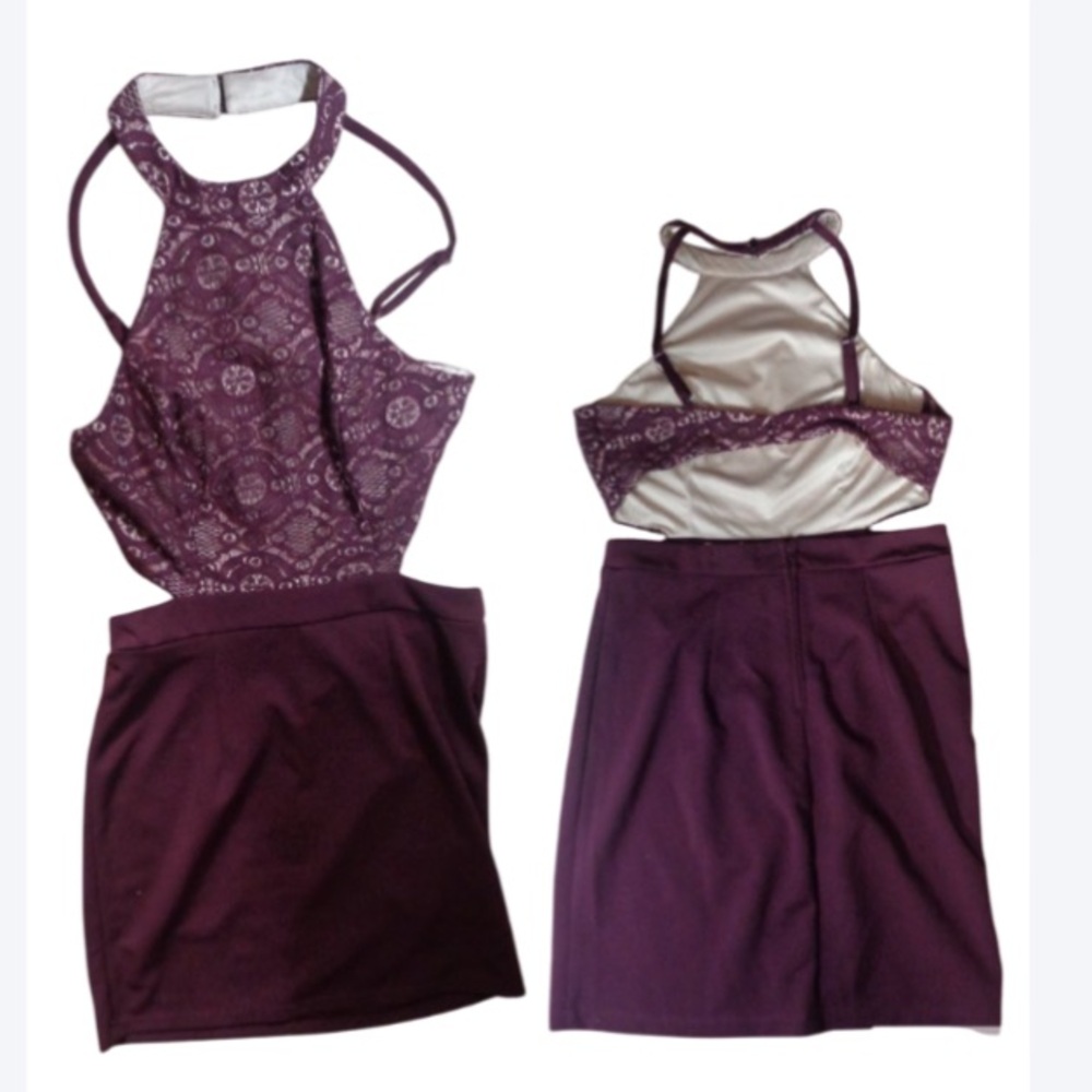3/$45 Speechless dress w lace & cut outs party night out dress size 11